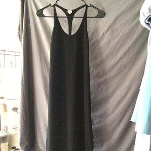 sleek black Aritzia dress
